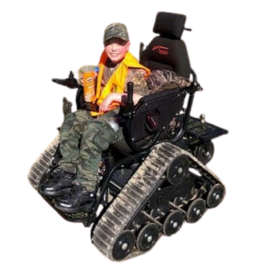 kid using an all-terrain mobility device